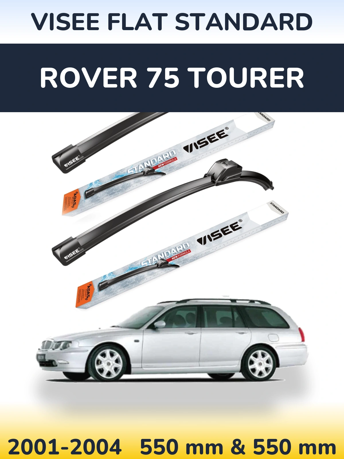 Torkarblad VISEE FLAT STANDARD för Rover 75 Tourer