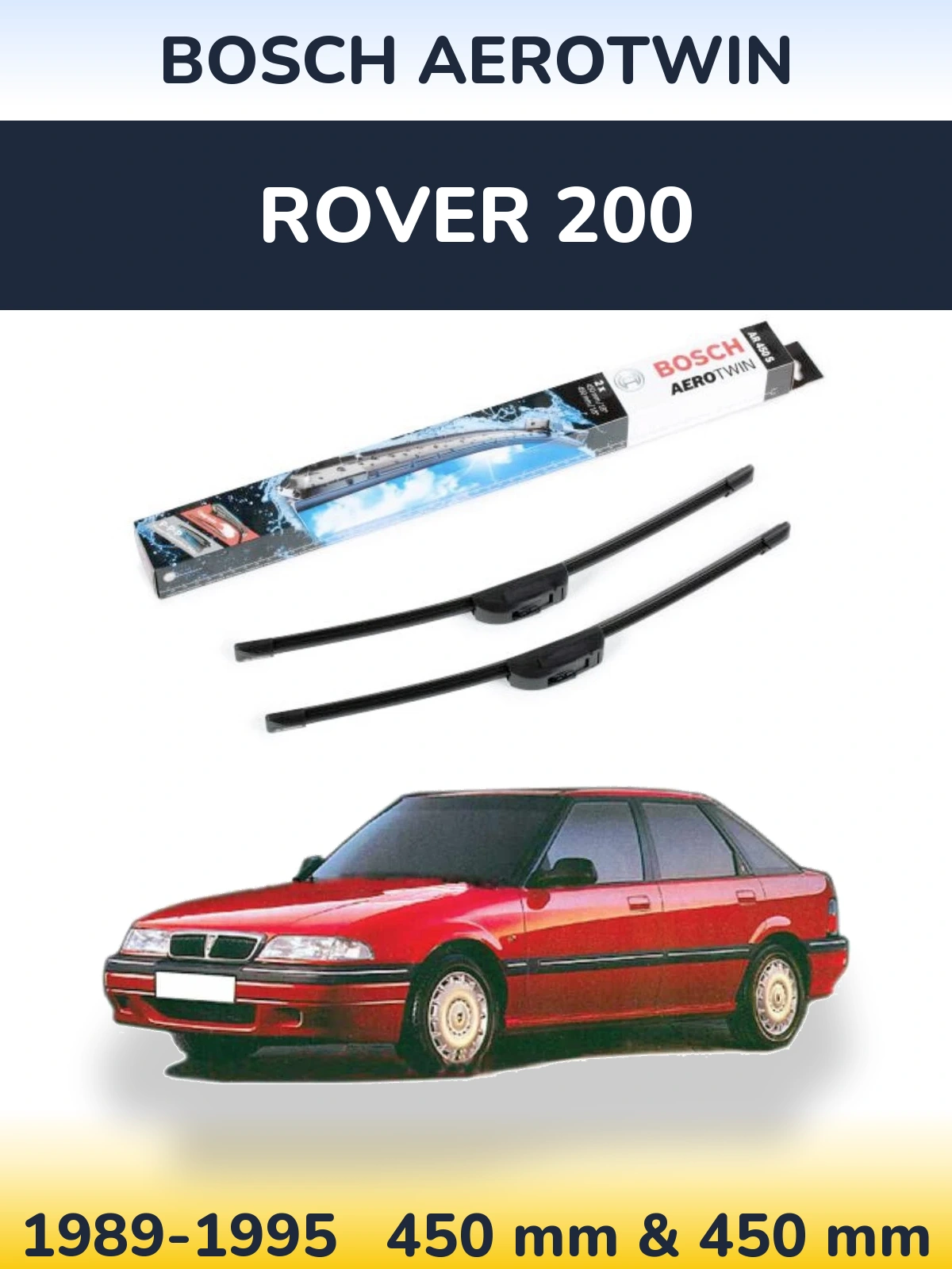 Torkarblad BOSCH AeroTwin för Rover 200