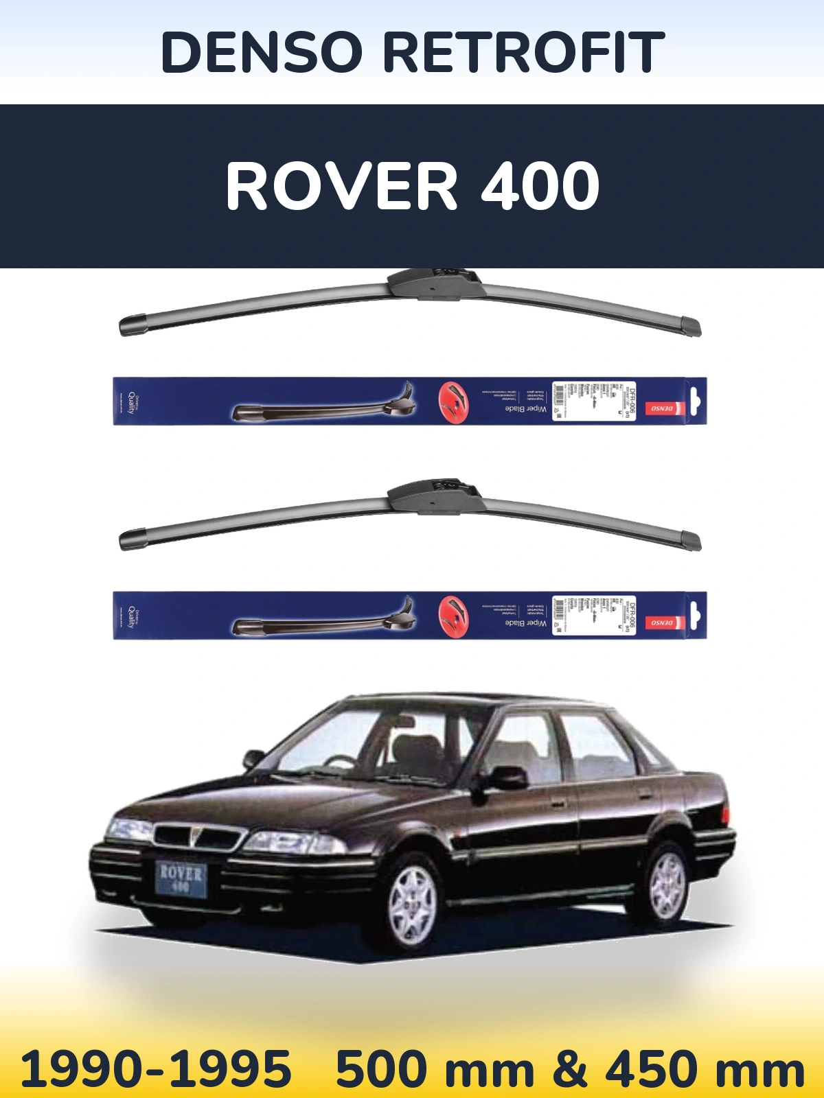 Torkarblad Denso Retrofit för Rover 400