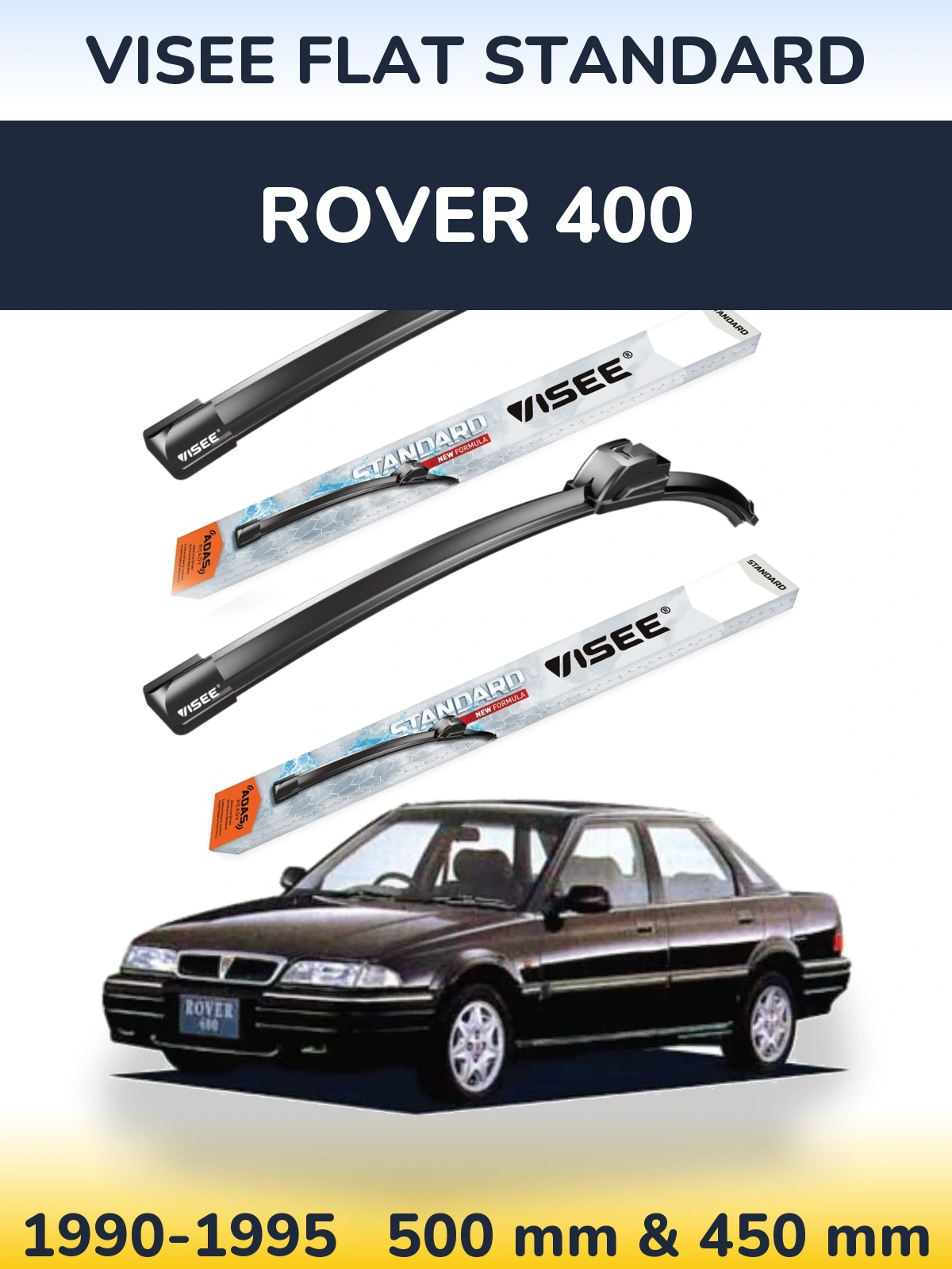 Torkarblad VISEE FLAT STANDARD för Rover 400