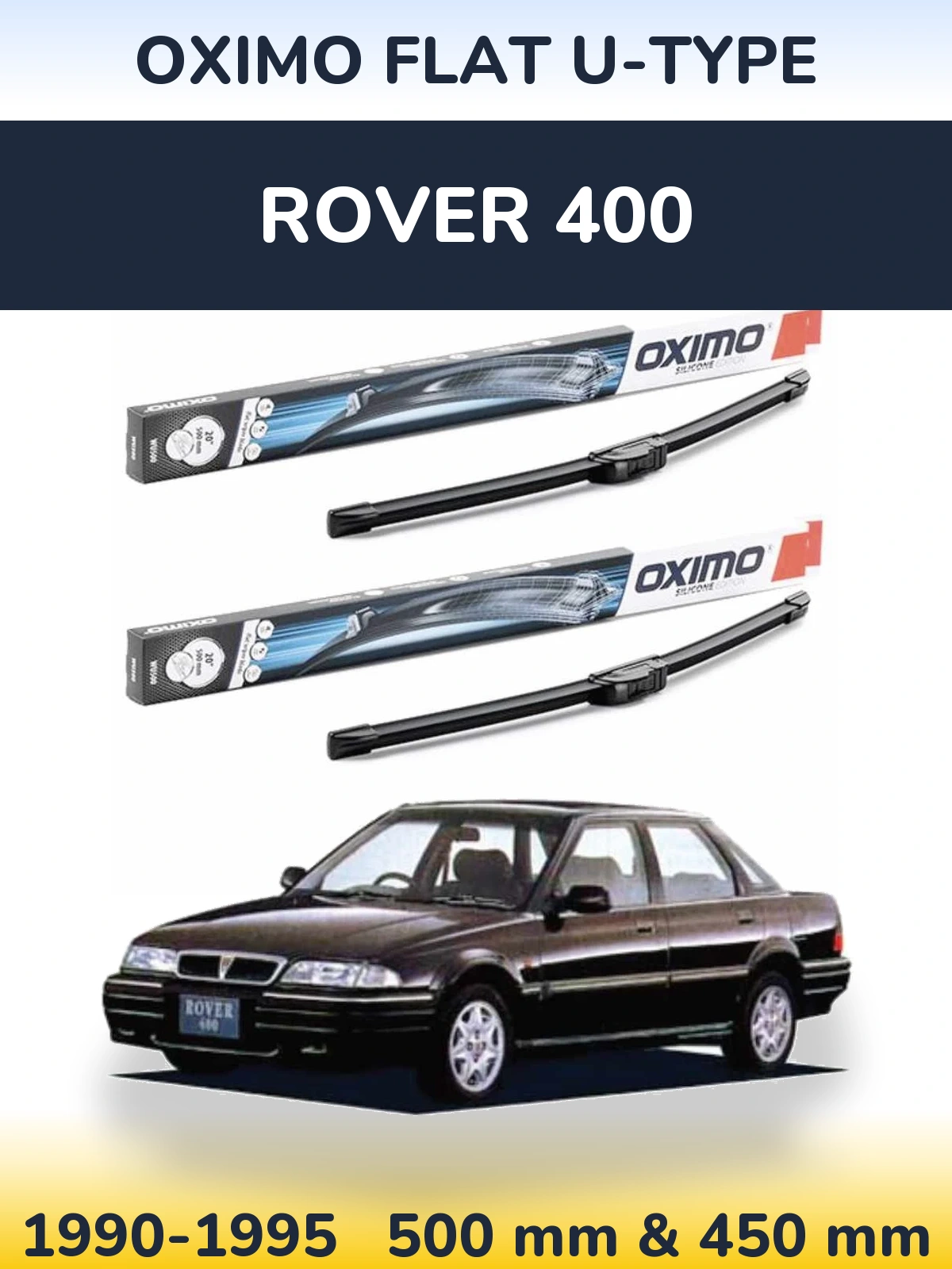 Torkarblad Oximo Flat U-type för Rover 400