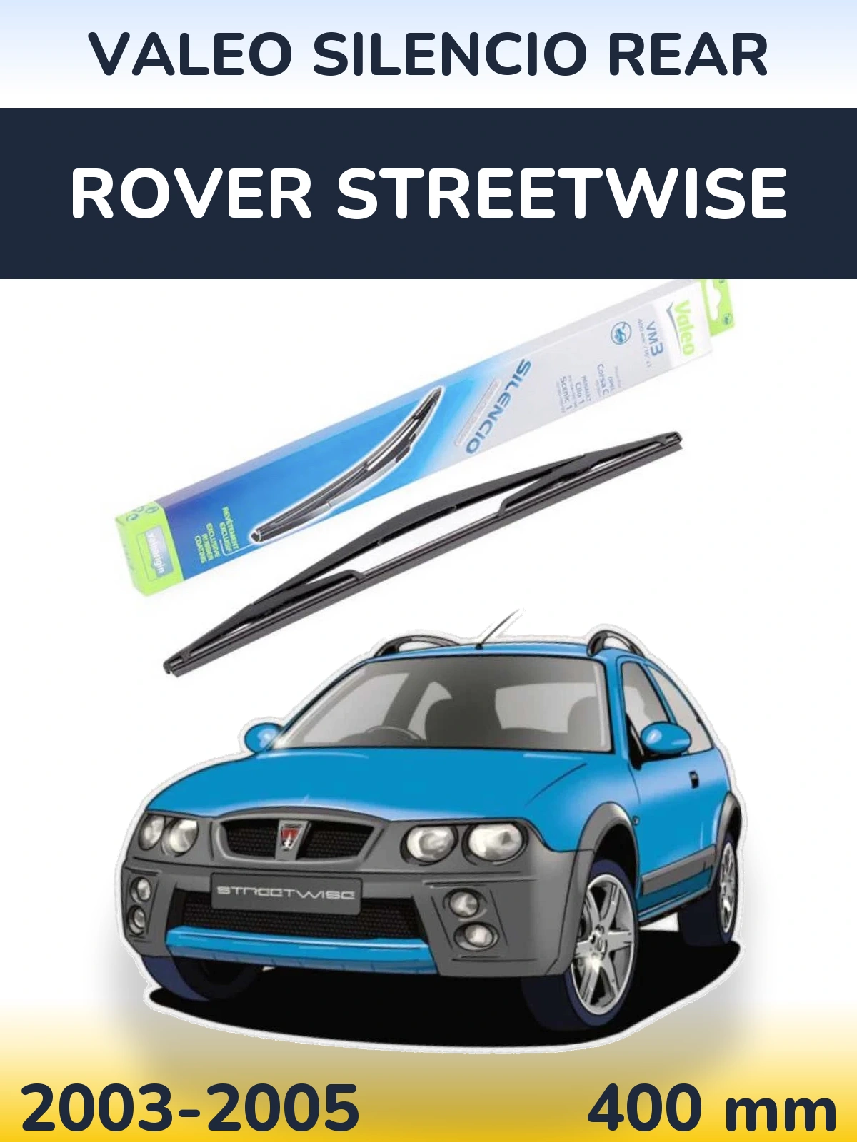 Torkarblad Valeo Silencio Rear för Rover Streetwise