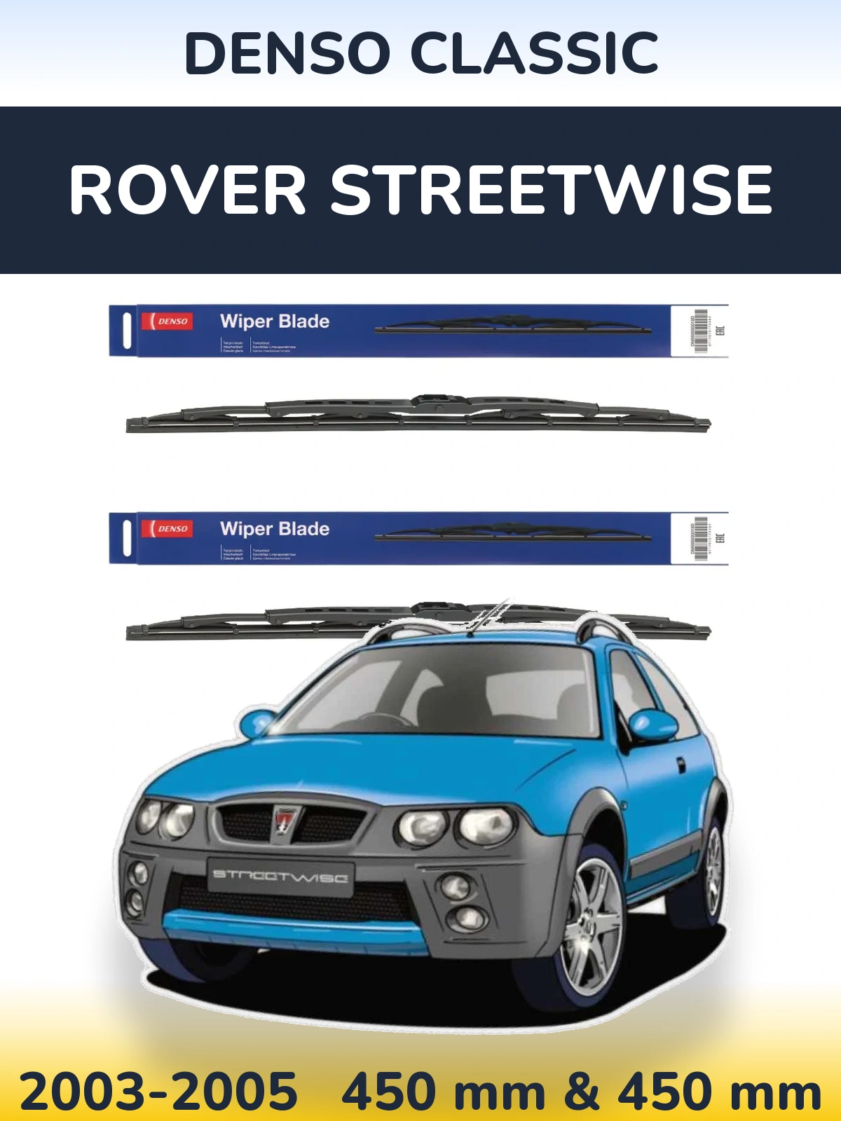 Torkarblad Denso Classic för Rover Streetwise