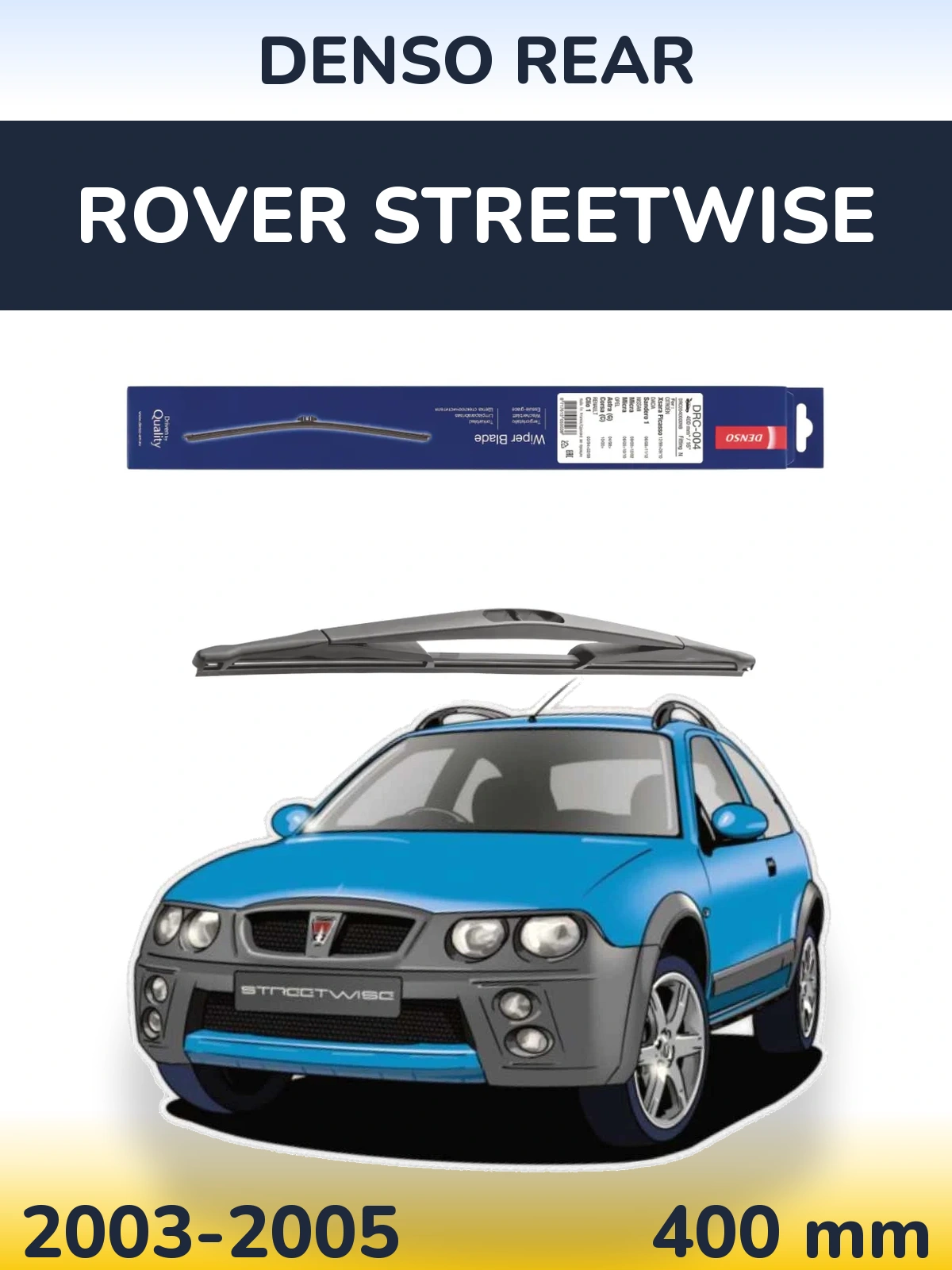 Torkarblad Denso Rear för Rover Streetwise