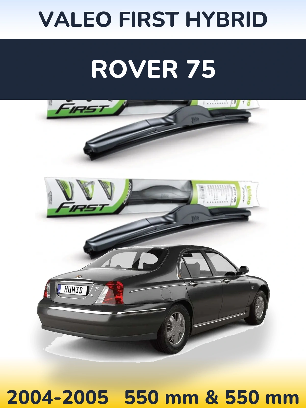 Torkarblad Valeo First Hybrid för Rover 75