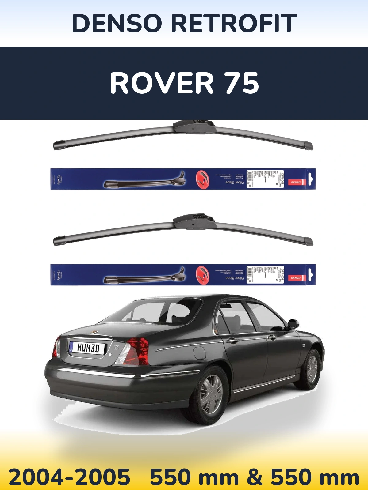 Torkarblad Denso Retrofit för Rover 75