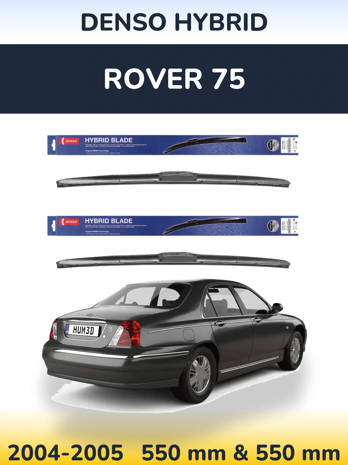 Torkarblad Denso Hybrid för Rover 75