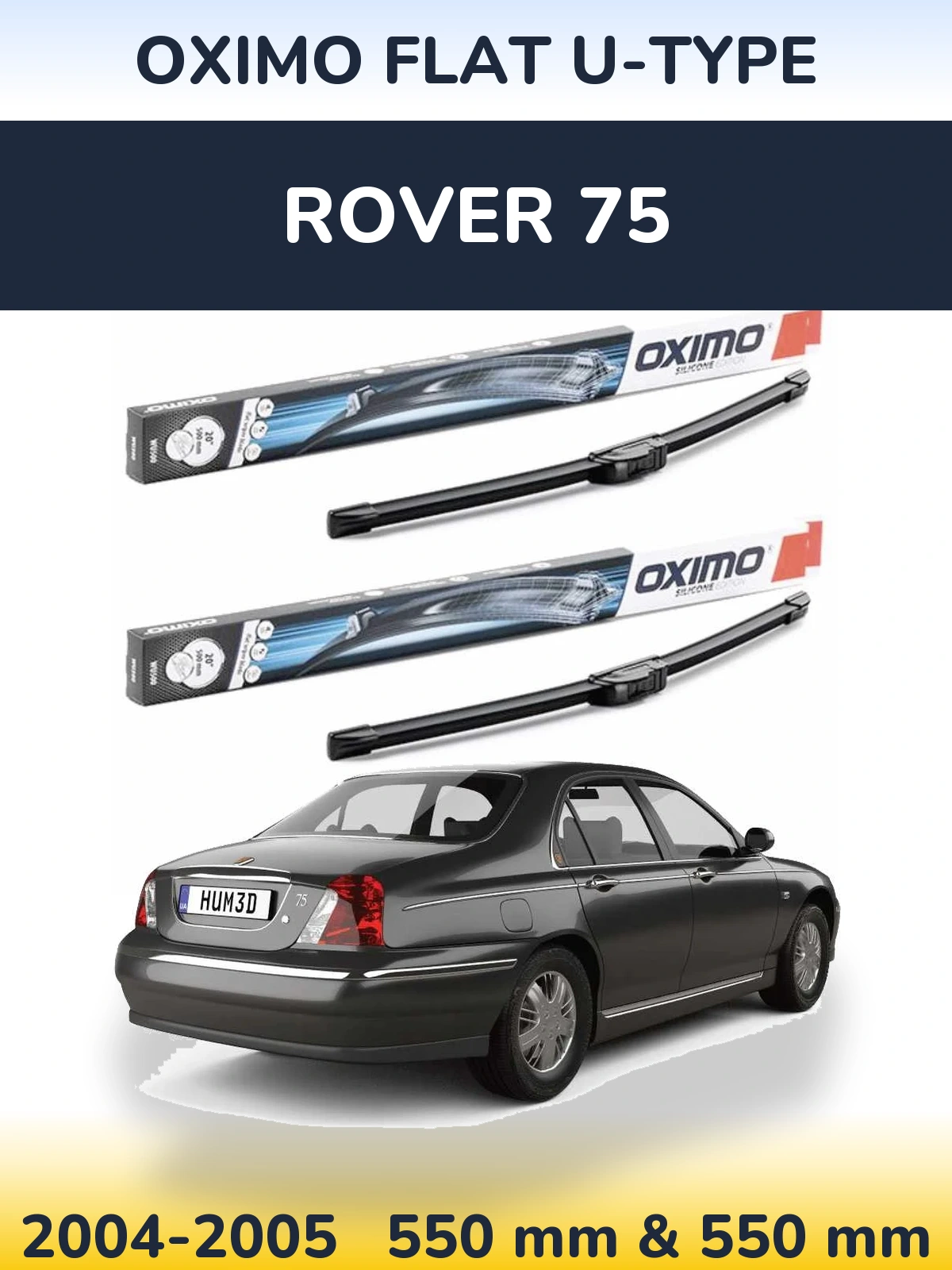 Torkarblad Oximo Flat U-type för Rover 75