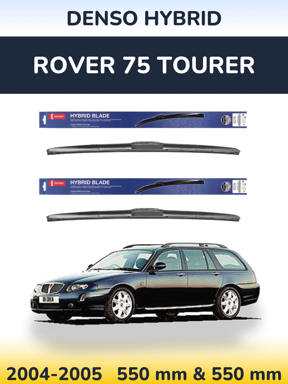 Torkarblad Denso Hybrid för Rover 75 Tourer