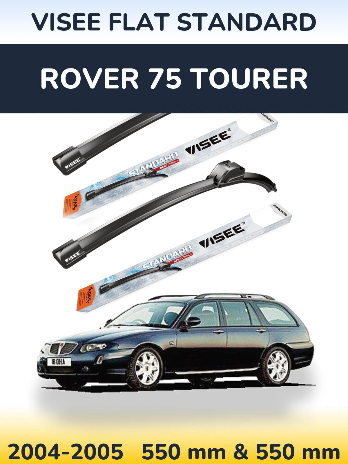 Torkarblad VISEE FLAT STANDARD för Rover 75 Tourer