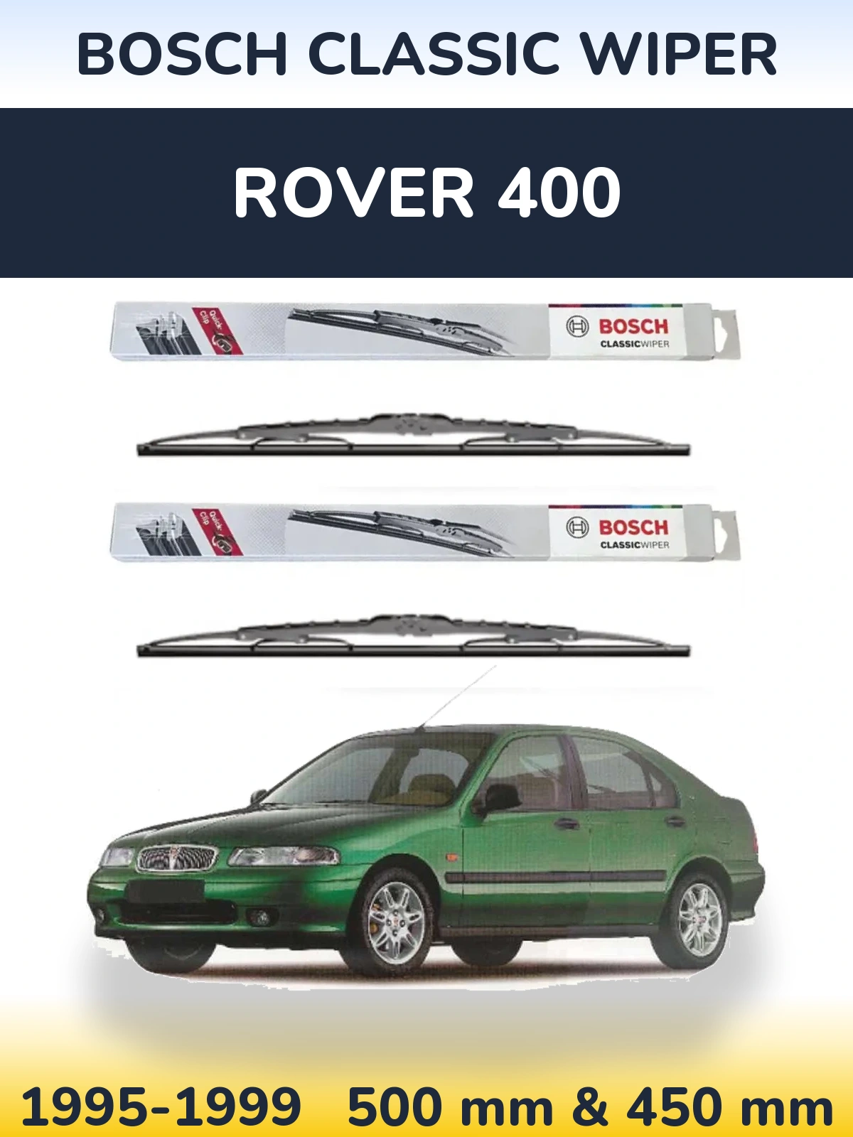 Torkarblad BOSCH Classic Wiper för Rover 400
