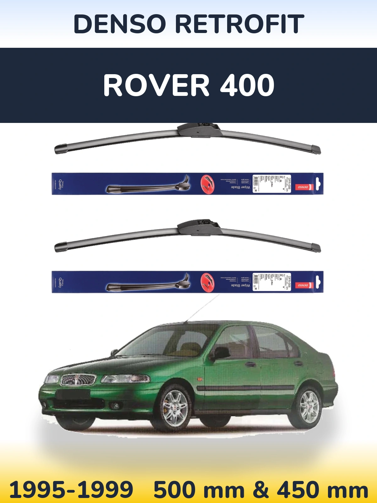 Torkarblad Denso Retrofit för Rover 400
