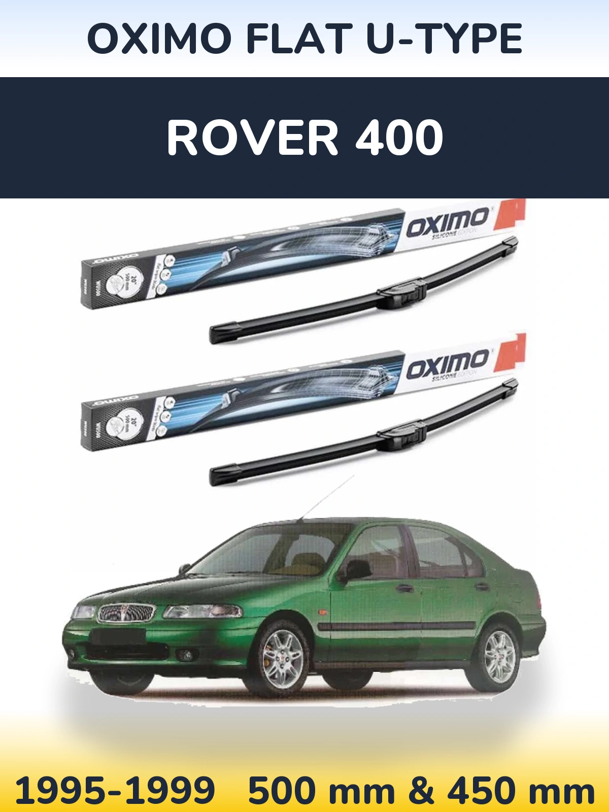 Torkarblad Oximo Flat U-type för Rover 400
