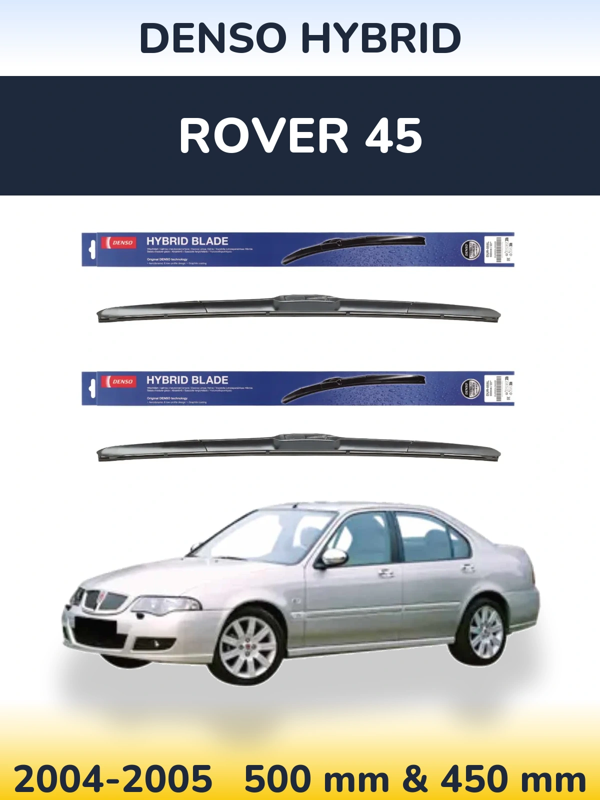 Torkarblad Denso Hybrid för Rover 45