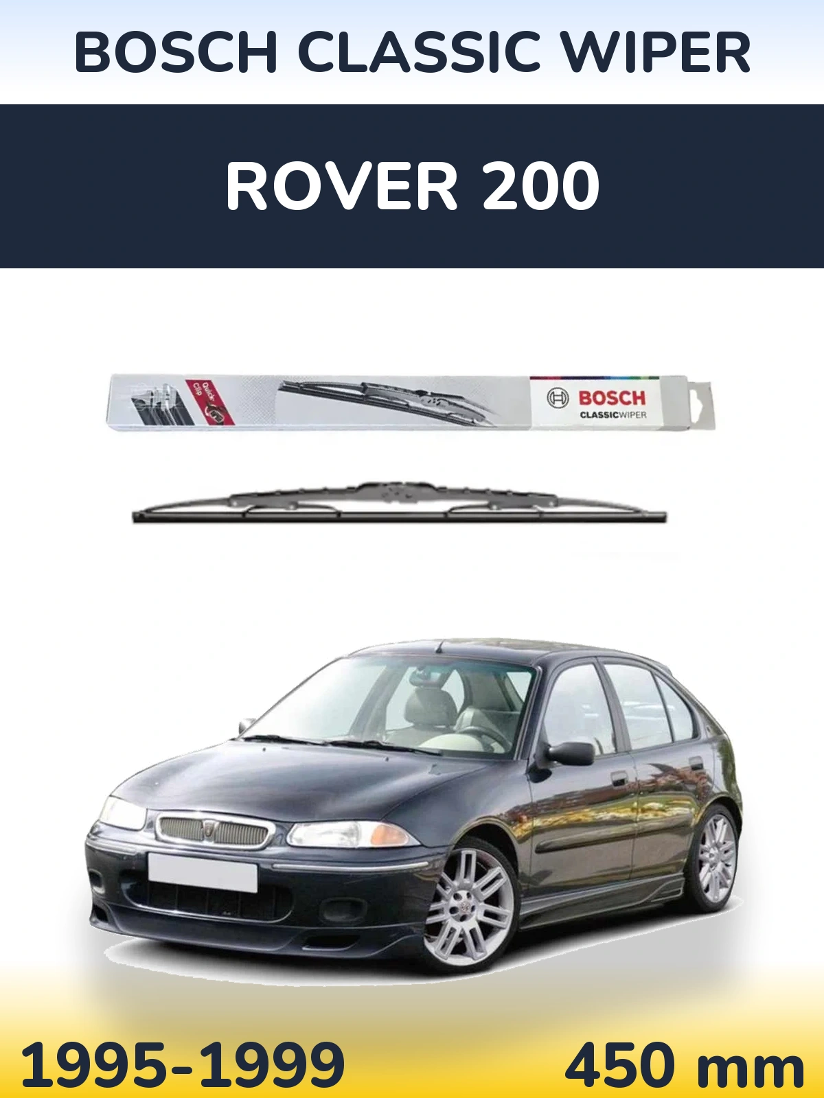 Torkarblad BOSCH Classic Wiper för Rover 200