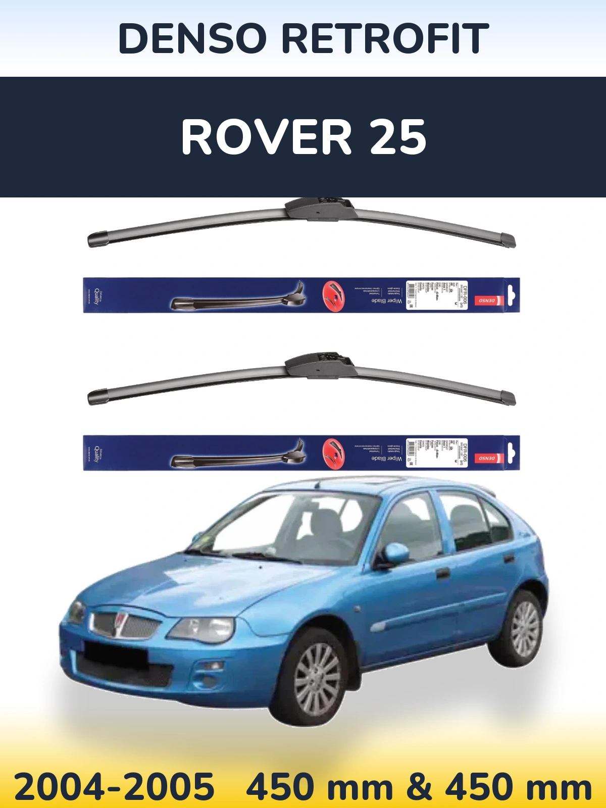 Torkarblad Denso Retrofit för Rover 25