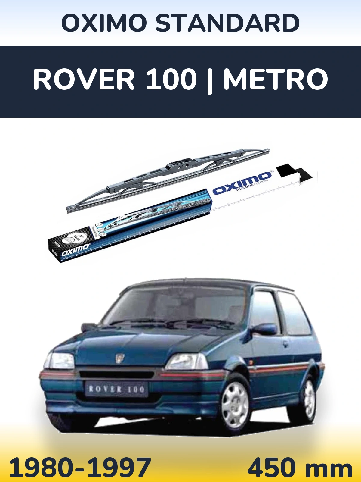 Torkarblad Oximo Standard för Rover 100 | Metro