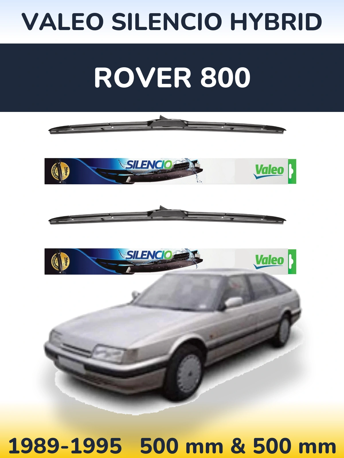 Torkarblad Valeo Silencio Hybrid för Rover 800