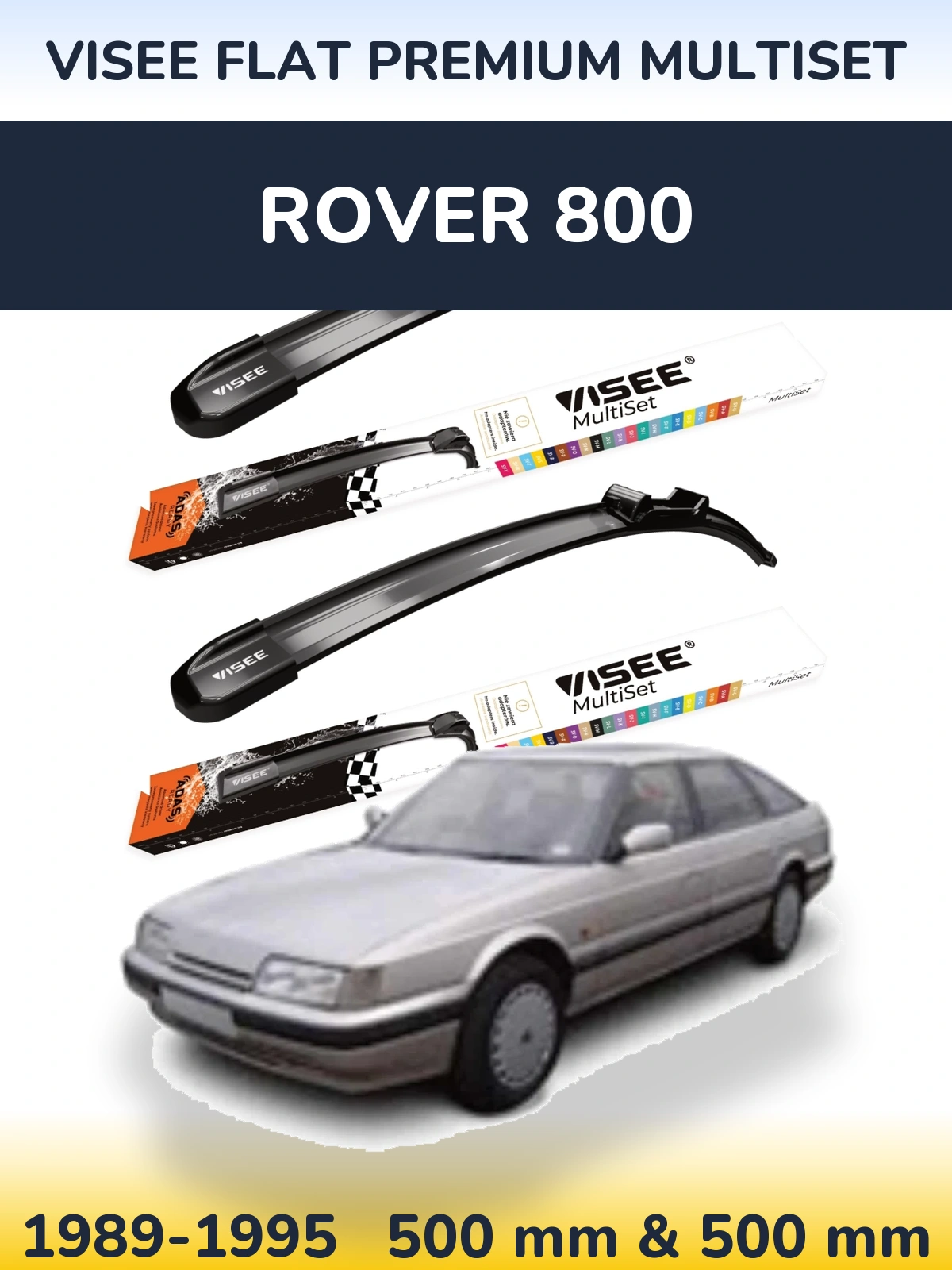Torkarblad VISEE FLAT PREMIUM MultiSet för Rover 800