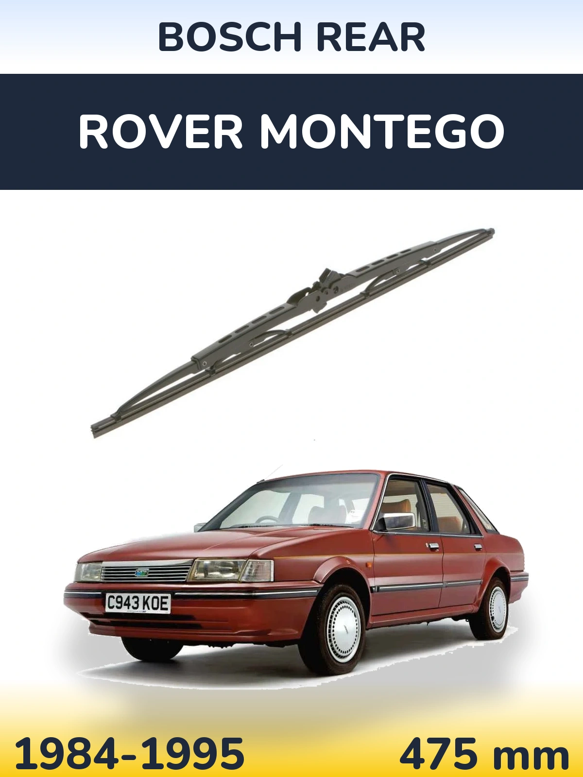 Torkarblad BOSCH Rear för Rover Montego