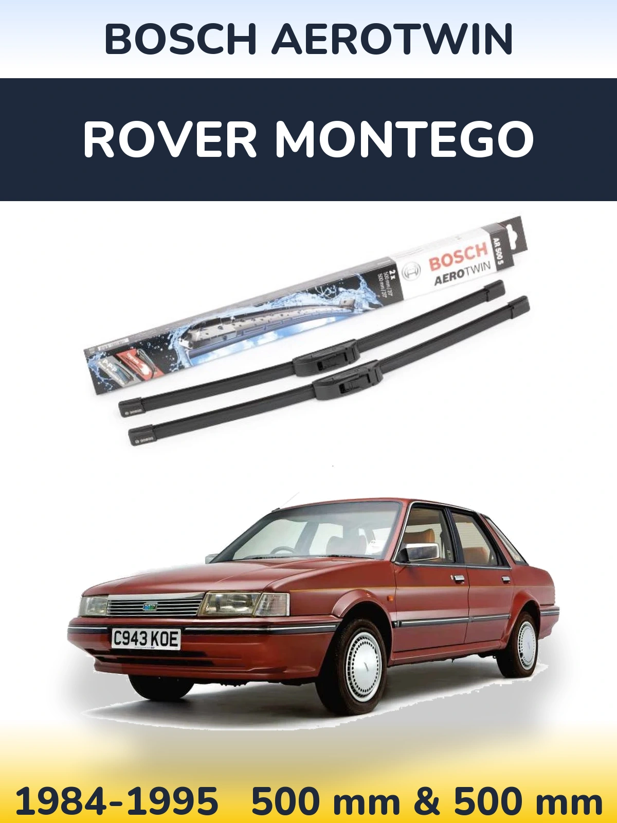 Torkarblad BOSCH AeroTwin för Rover Montego