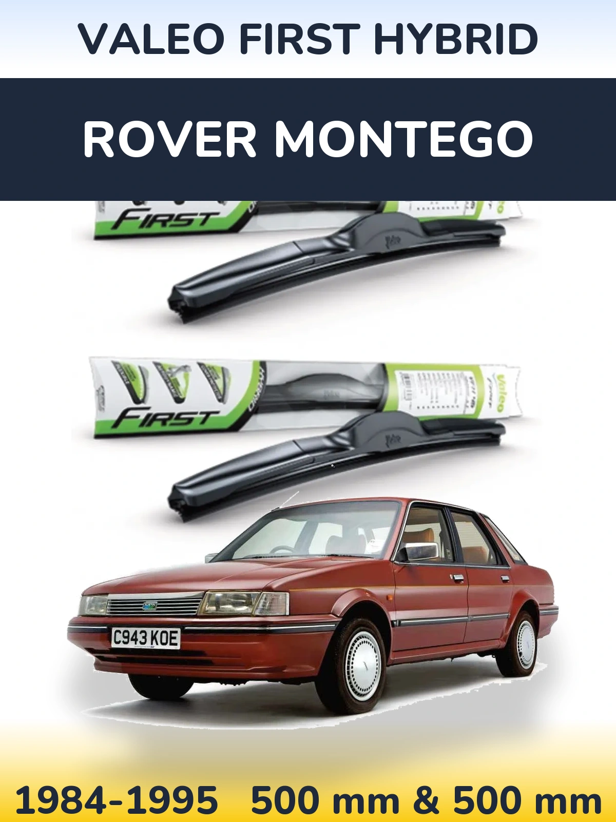 Torkarblad Valeo First Hybrid för Rover Montego