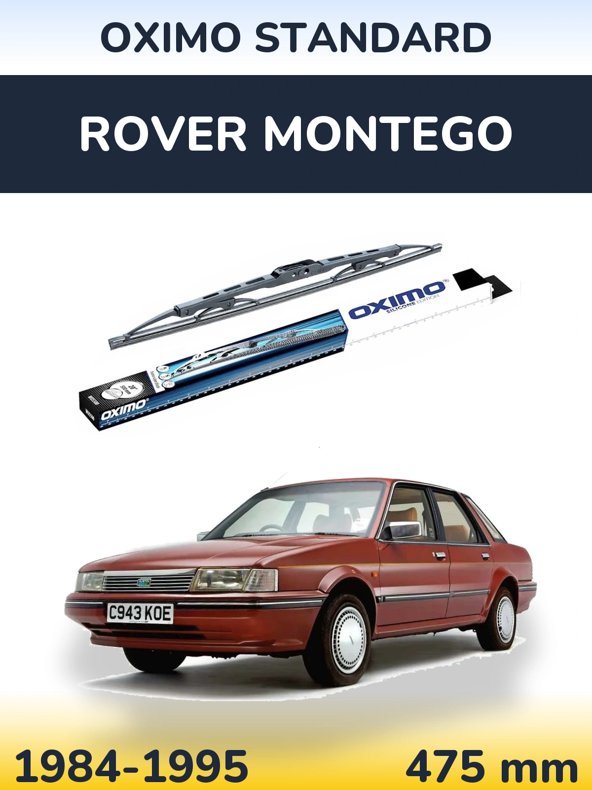 Torkarblad Oximo Standard för Rover Montego