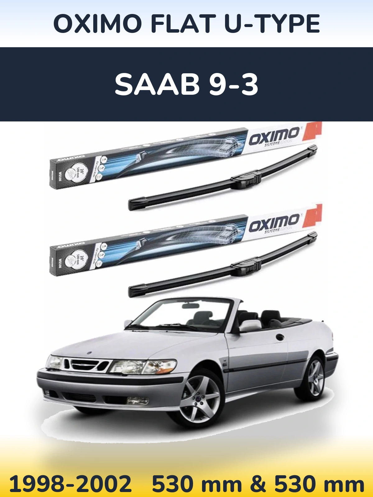 Torkarblad Oximo Flat U-type för SAAB 9-3