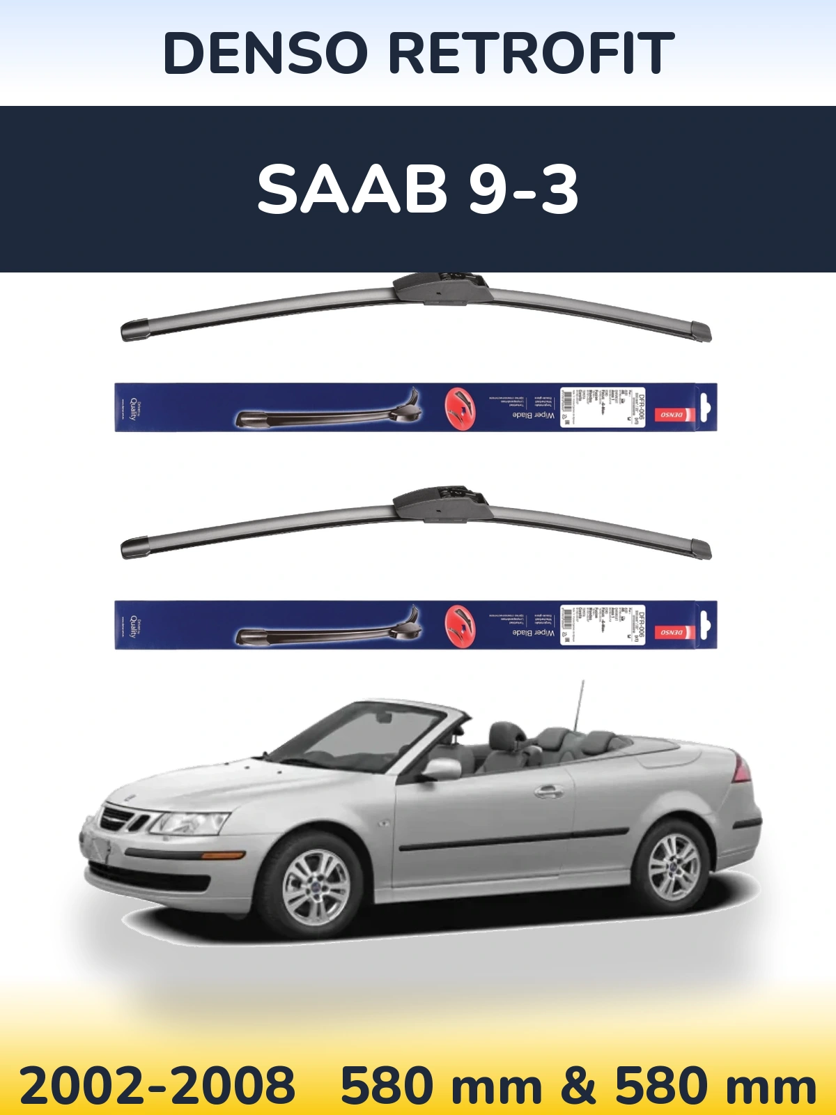 Torkarblad Denso Retrofit för SAAB 9-3