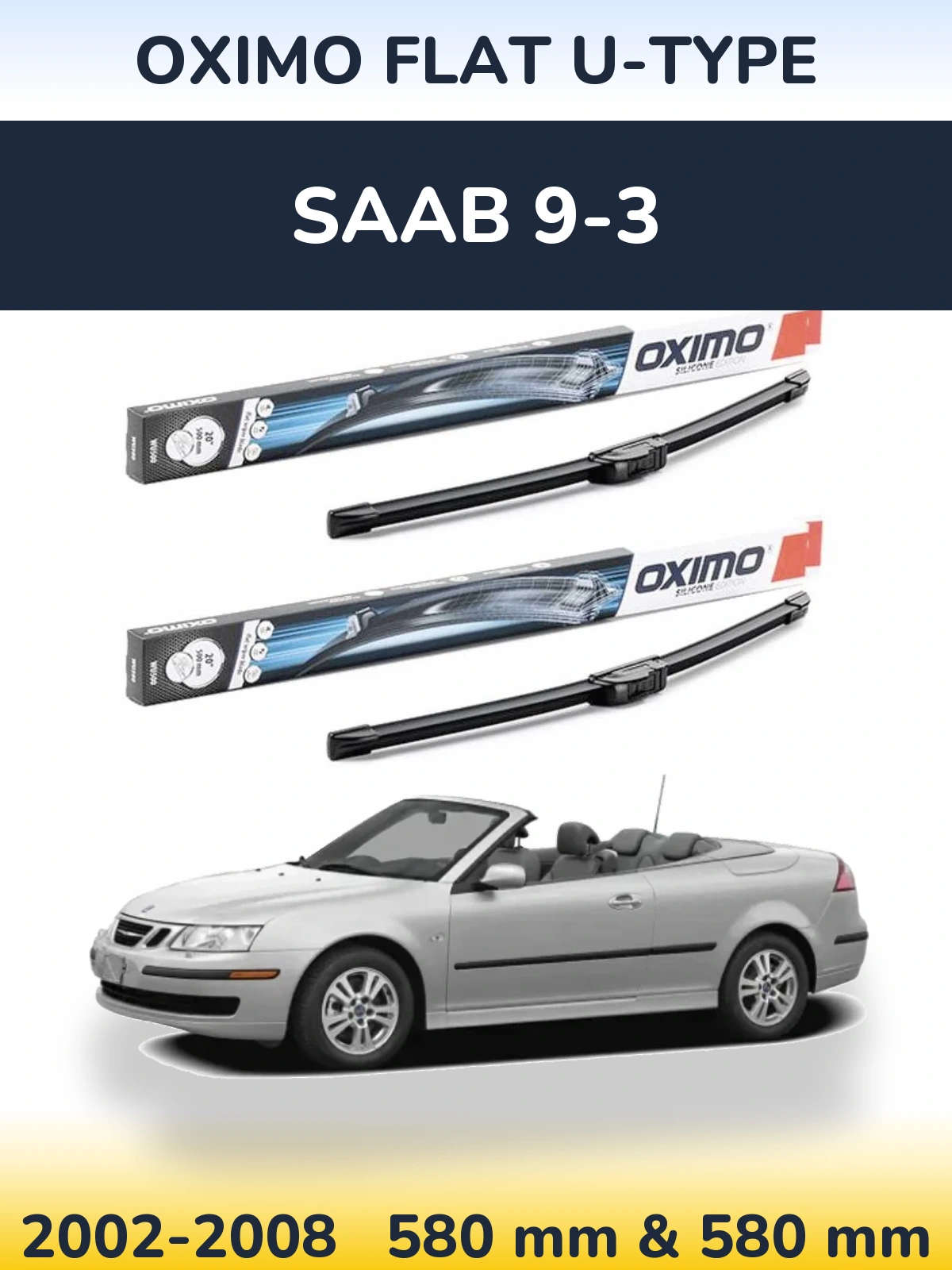 Torkarblad Oximo Flat U-type för SAAB 9-3