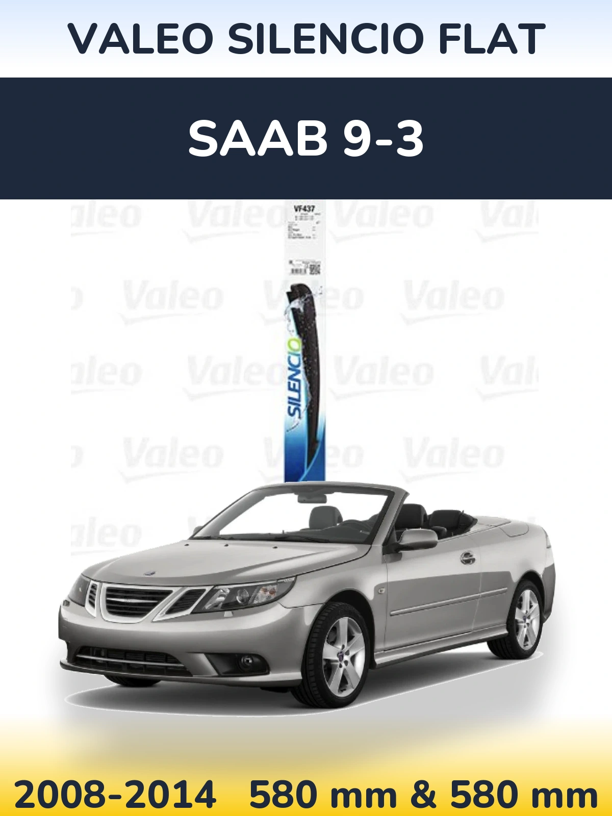 Torkarblad Valeo Silencio Flat för SAAB 9-3