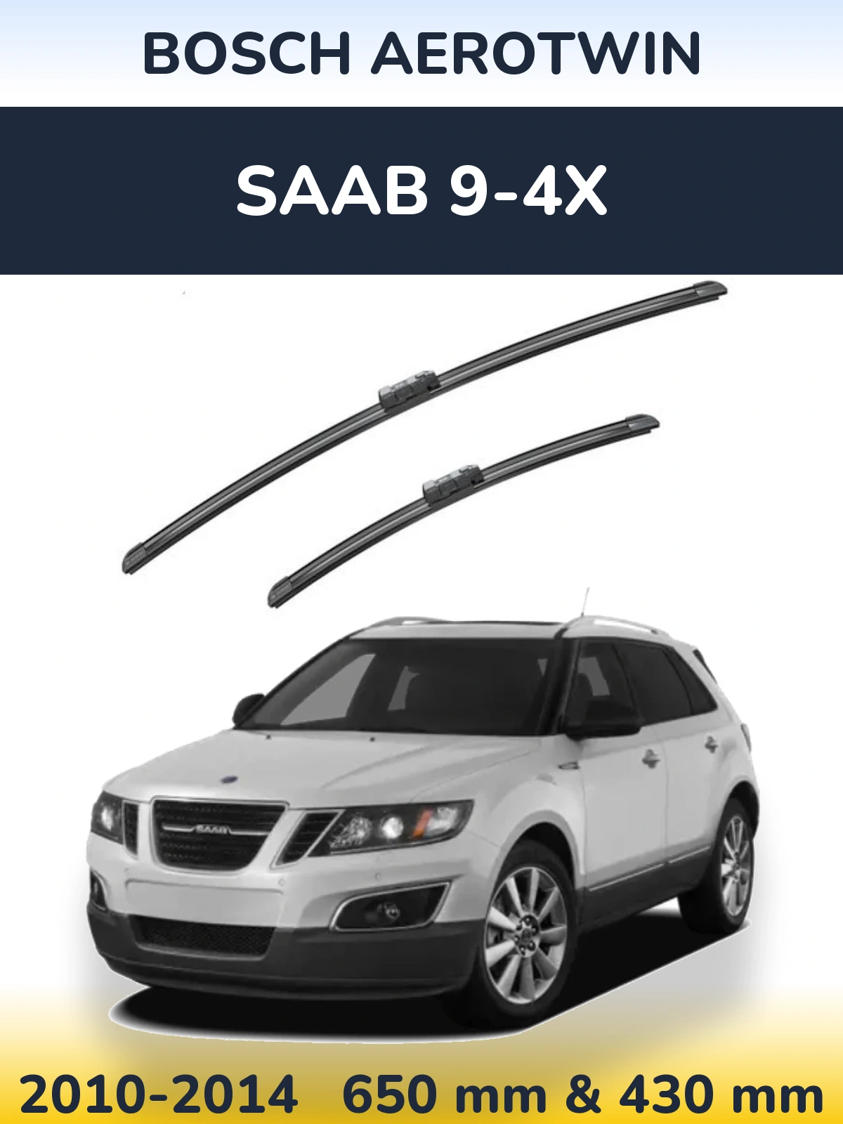 Torkarblad BOSCH AeroTwin för SAAB 9-4X