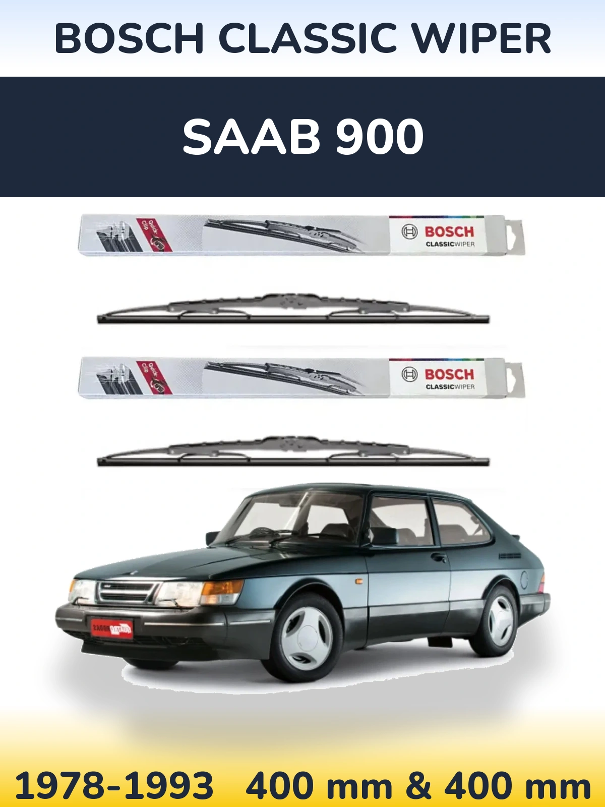 Torkarblad BOSCH Classic Wiper för SAAB 900