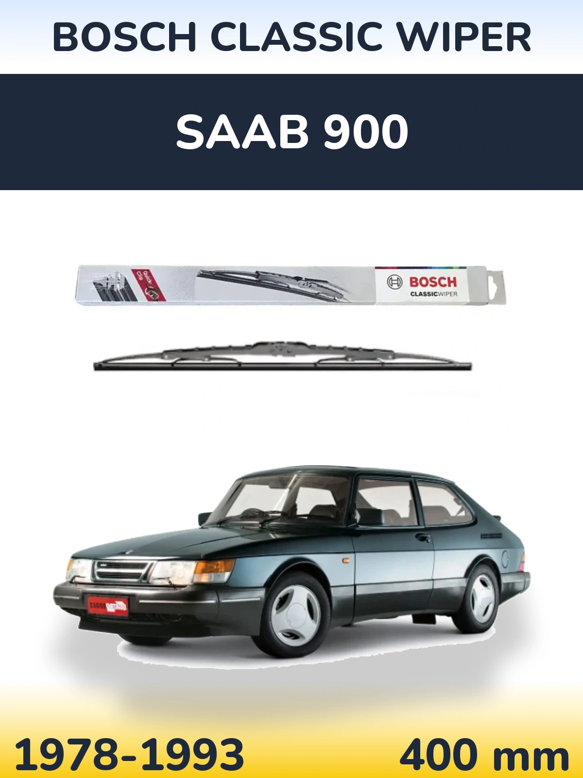Torkarblad BOSCH Classic Wiper för SAAB 900