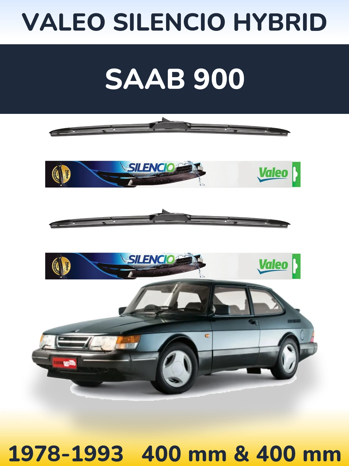 Torkarblad Valeo Silencio Hybrid för SAAB 900