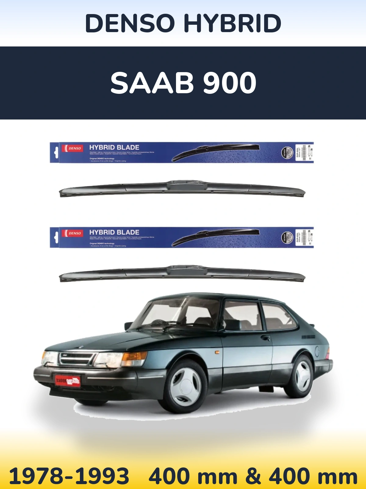 Torkarblad Denso Hybrid för SAAB 900