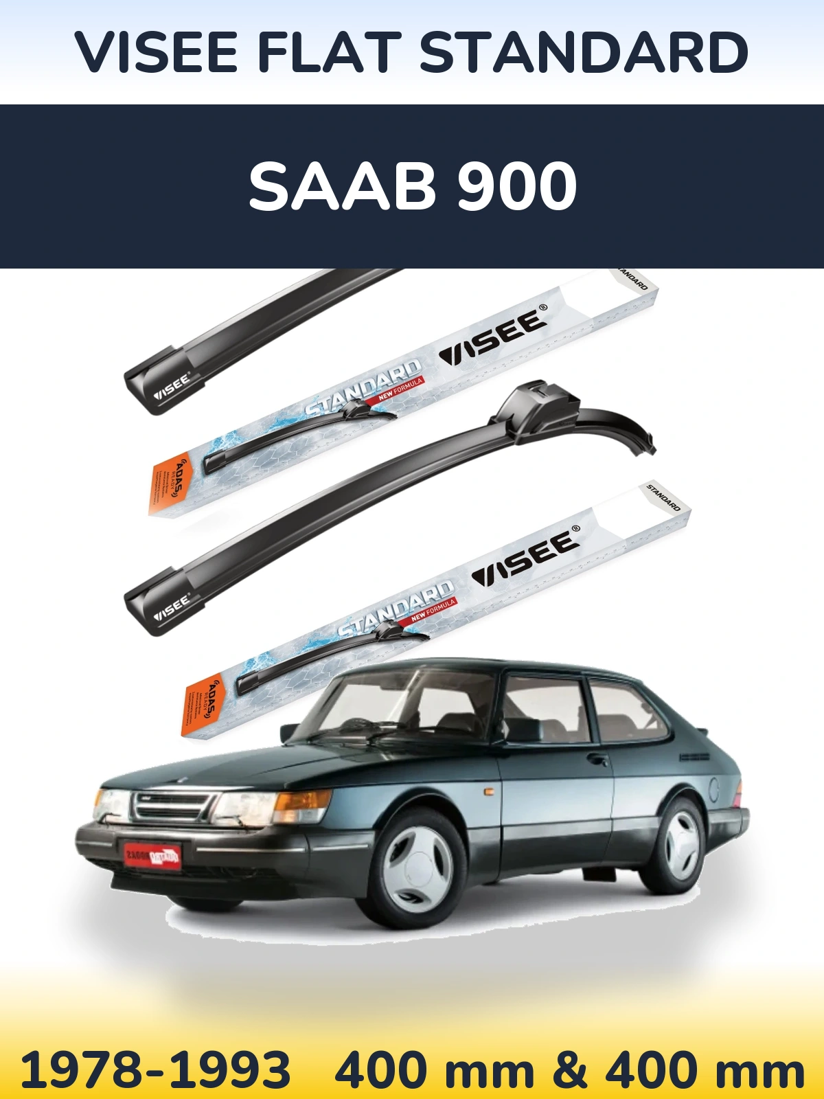 Torkarblad VISEE FLAT STANDARD för SAAB 900
