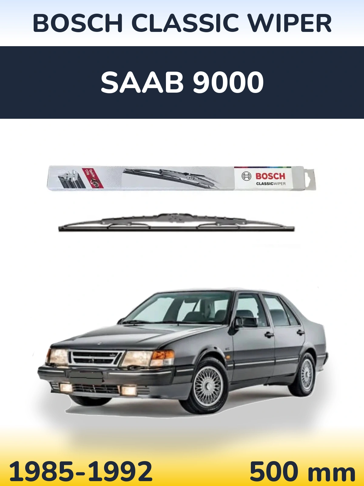 Torkarblad BOSCH Classic Wiper för SAAB 9000