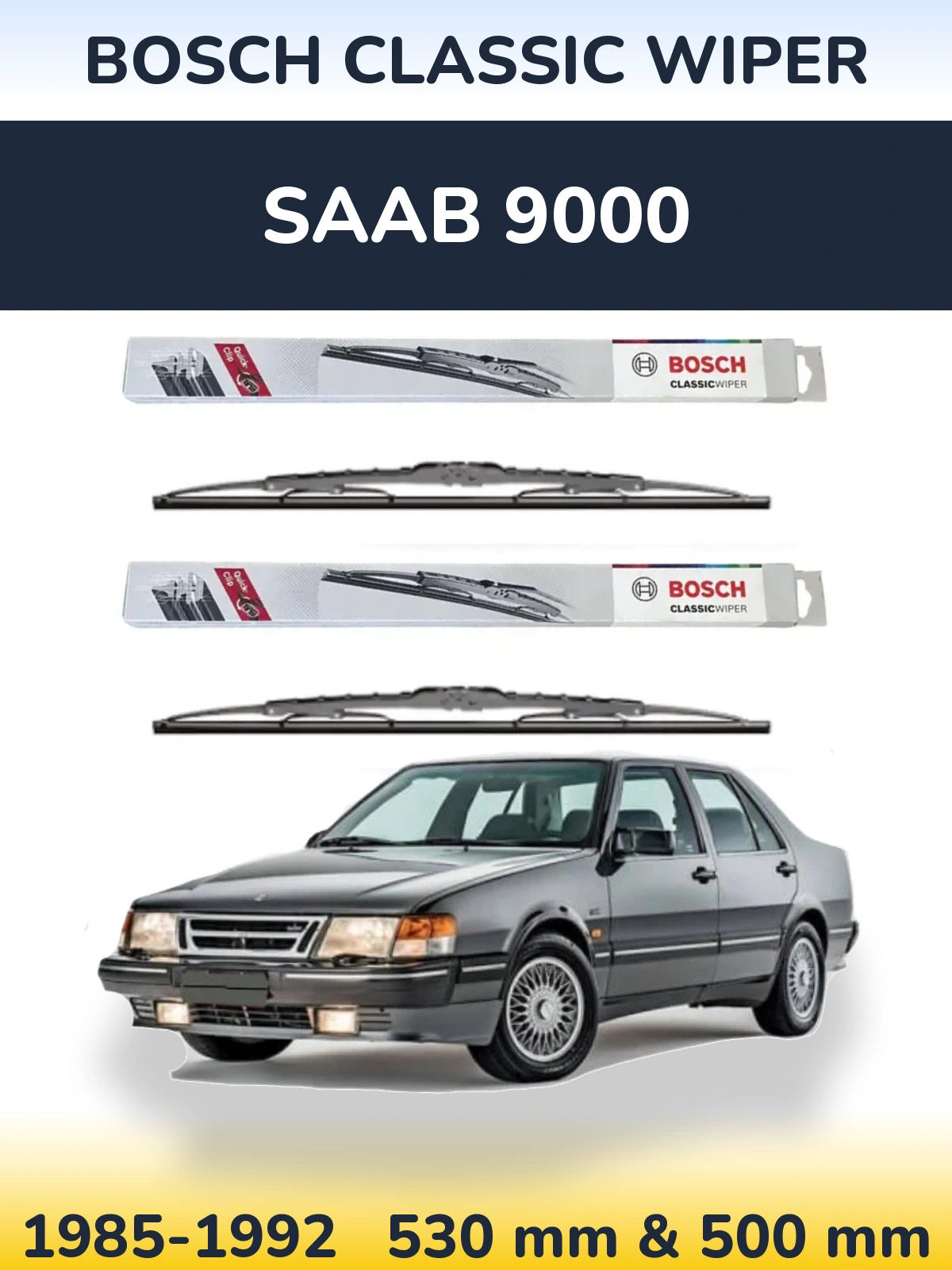 Torkarblad BOSCH Classic Wiper för SAAB 9000