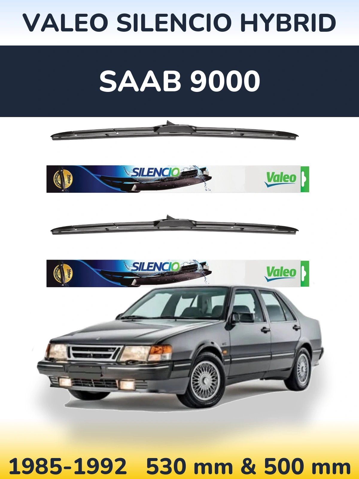 Torkarblad Valeo Silencio Hybrid för SAAB 9000