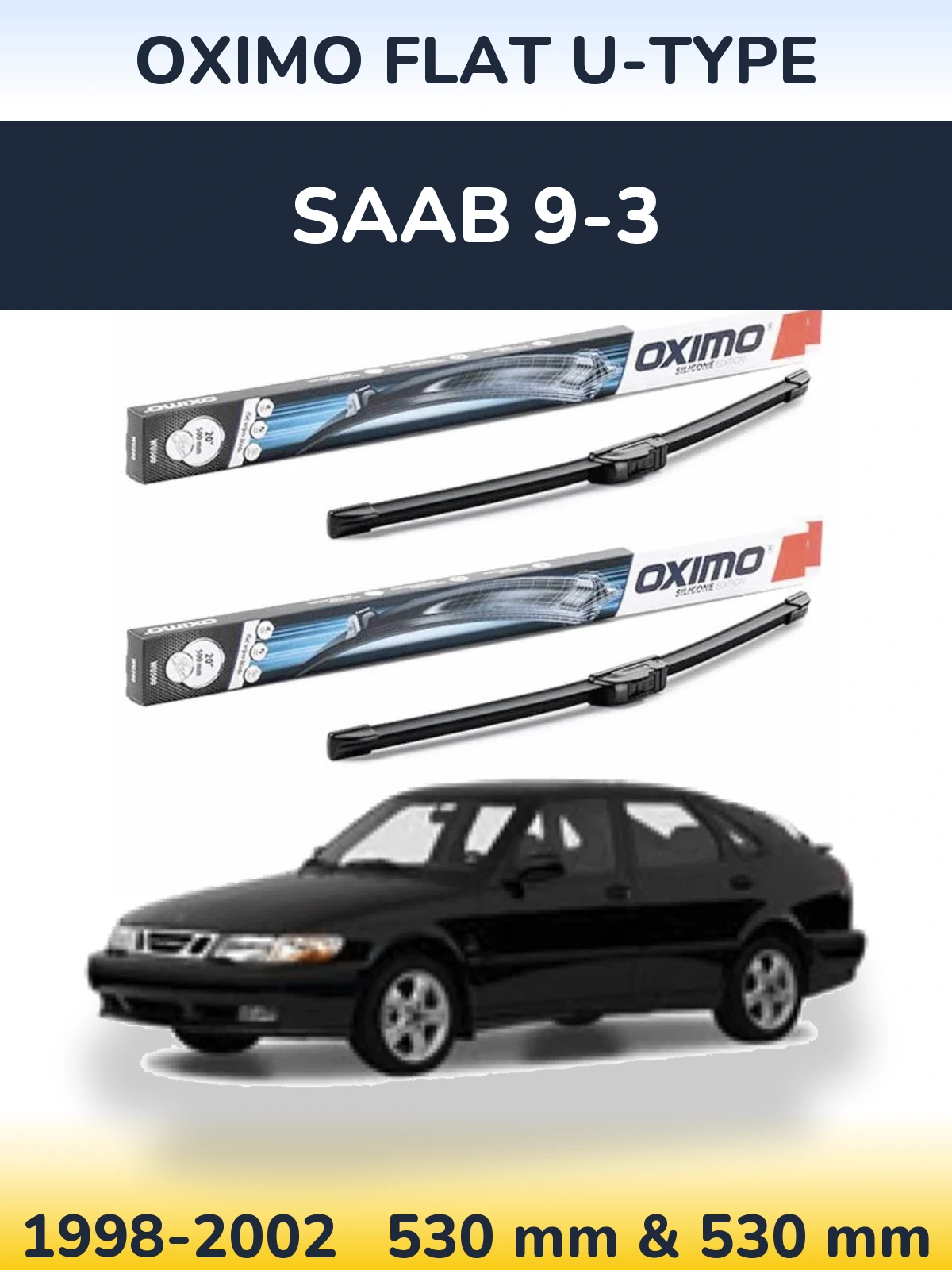 Torkarblad Oximo Flat U-type för SAAB 9-3
