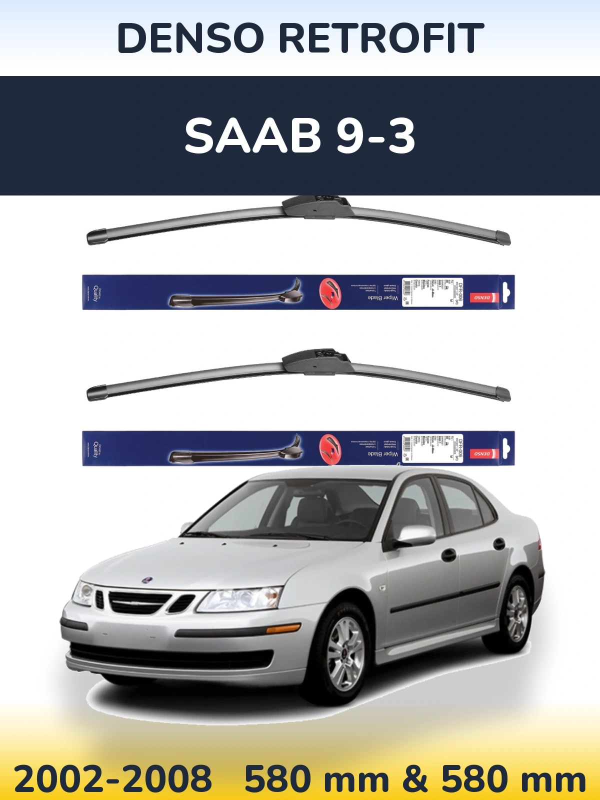 Torkarblad Denso Retrofit för SAAB 9-3