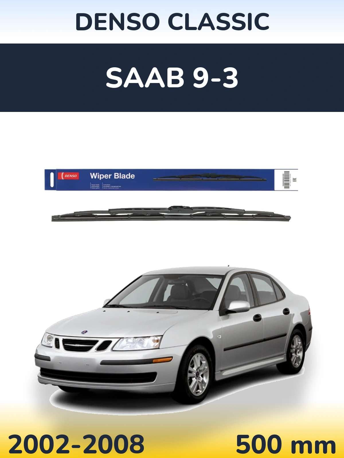 Torkarblad Denso Classic för SAAB 9-3
