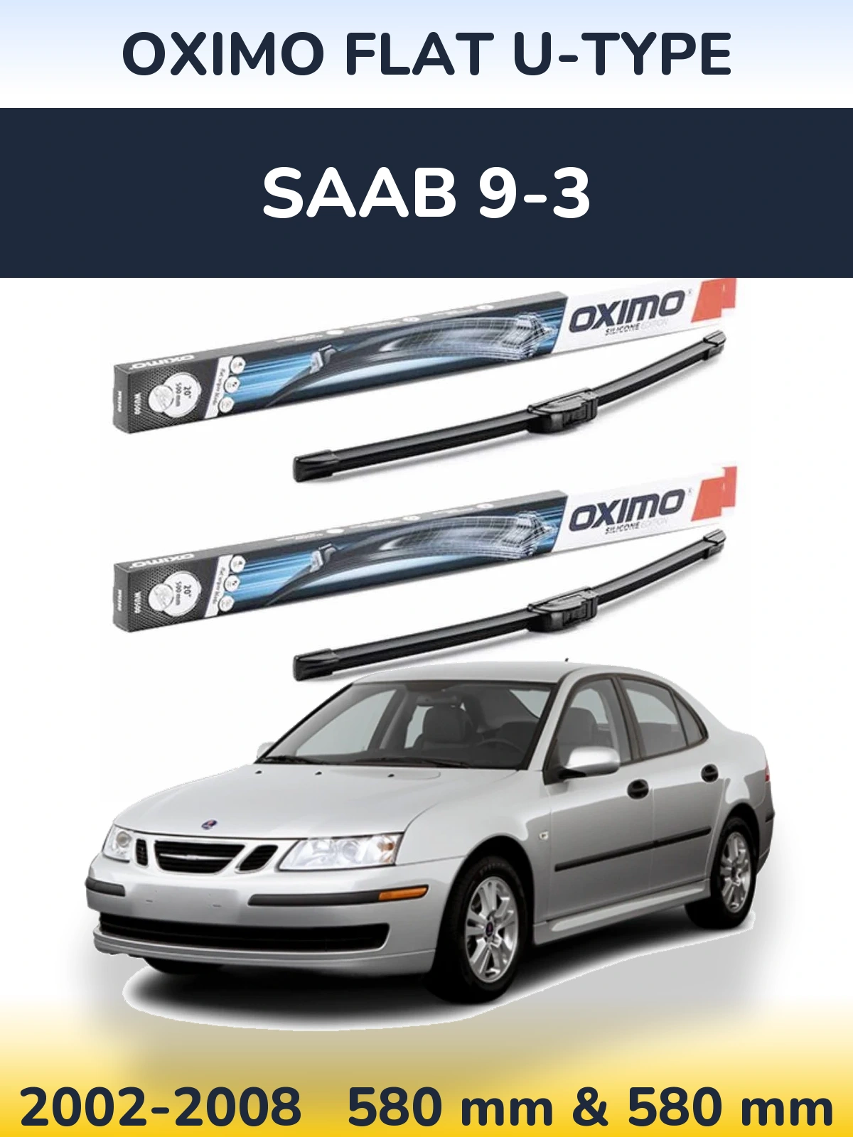 Torkarblad Oximo Flat U-type för SAAB 9-3