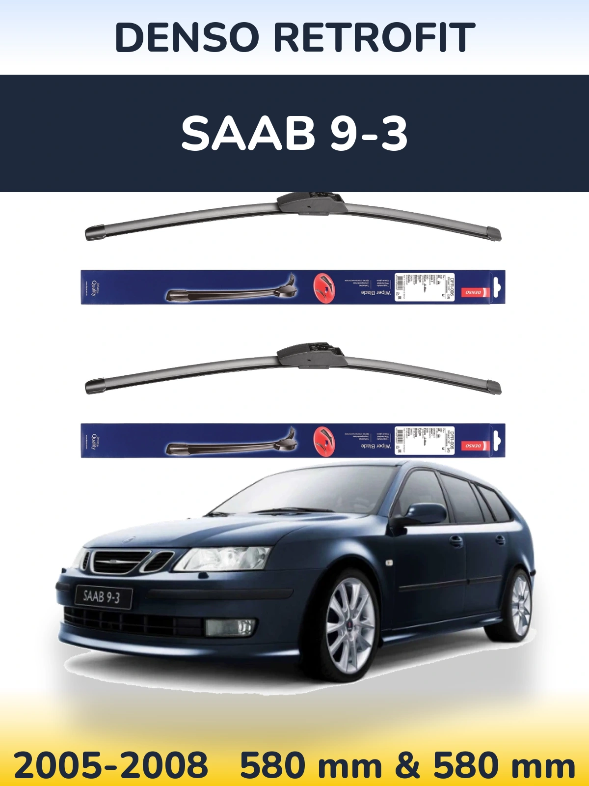 Torkarblad Denso Retrofit för SAAB 9-3
