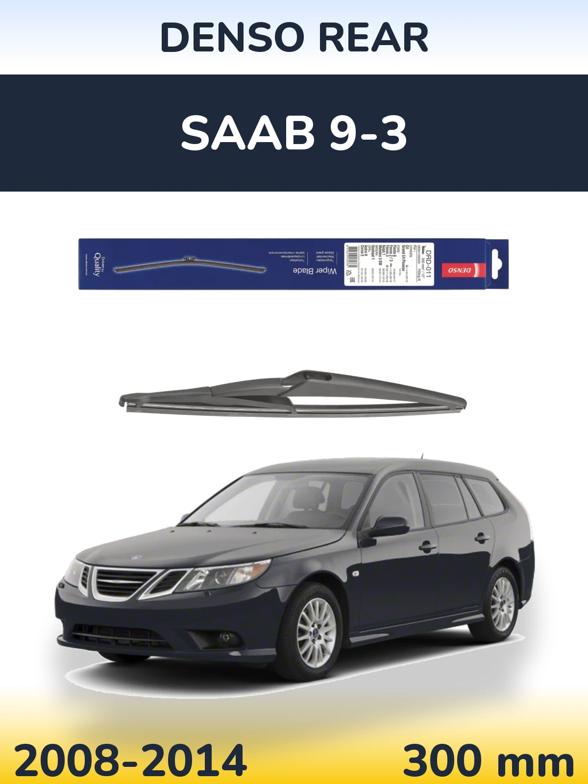 Torkarblad Denso Rear för SAAB 9-3