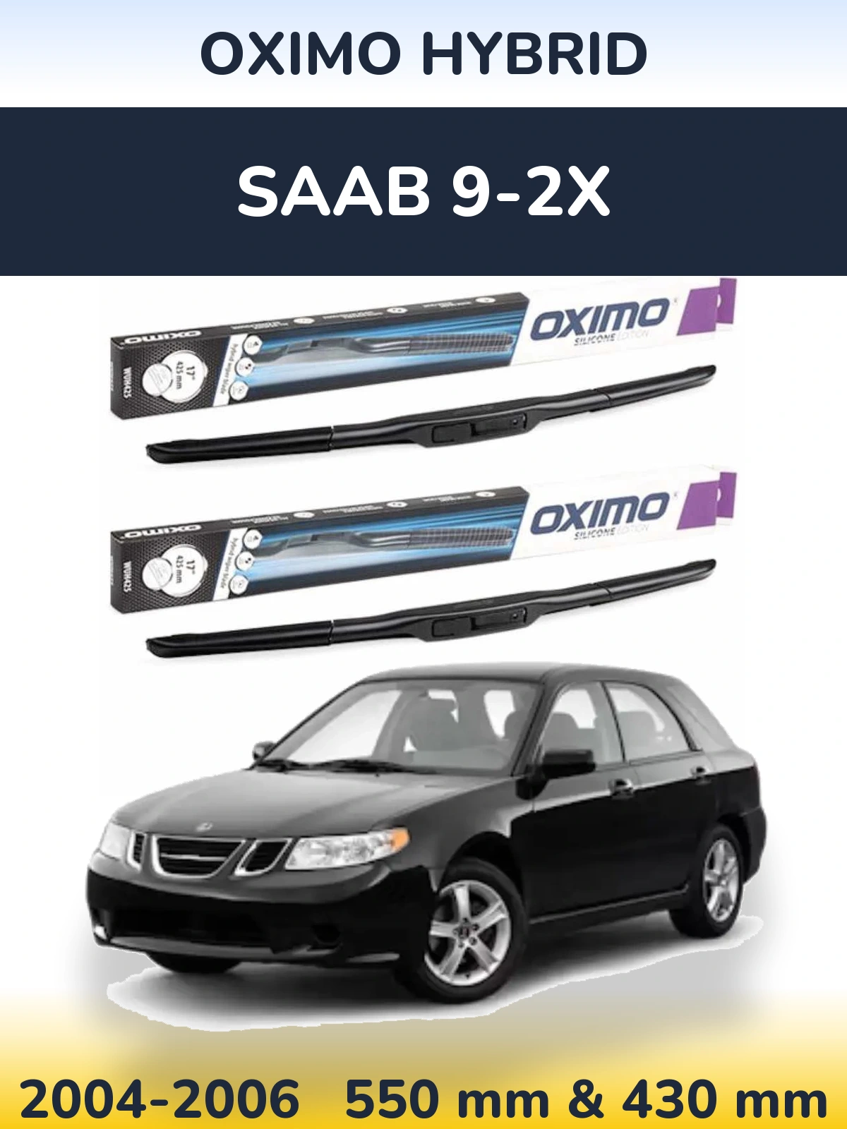 Torkarblad Oximo Hybrid för SAAB 9-2X