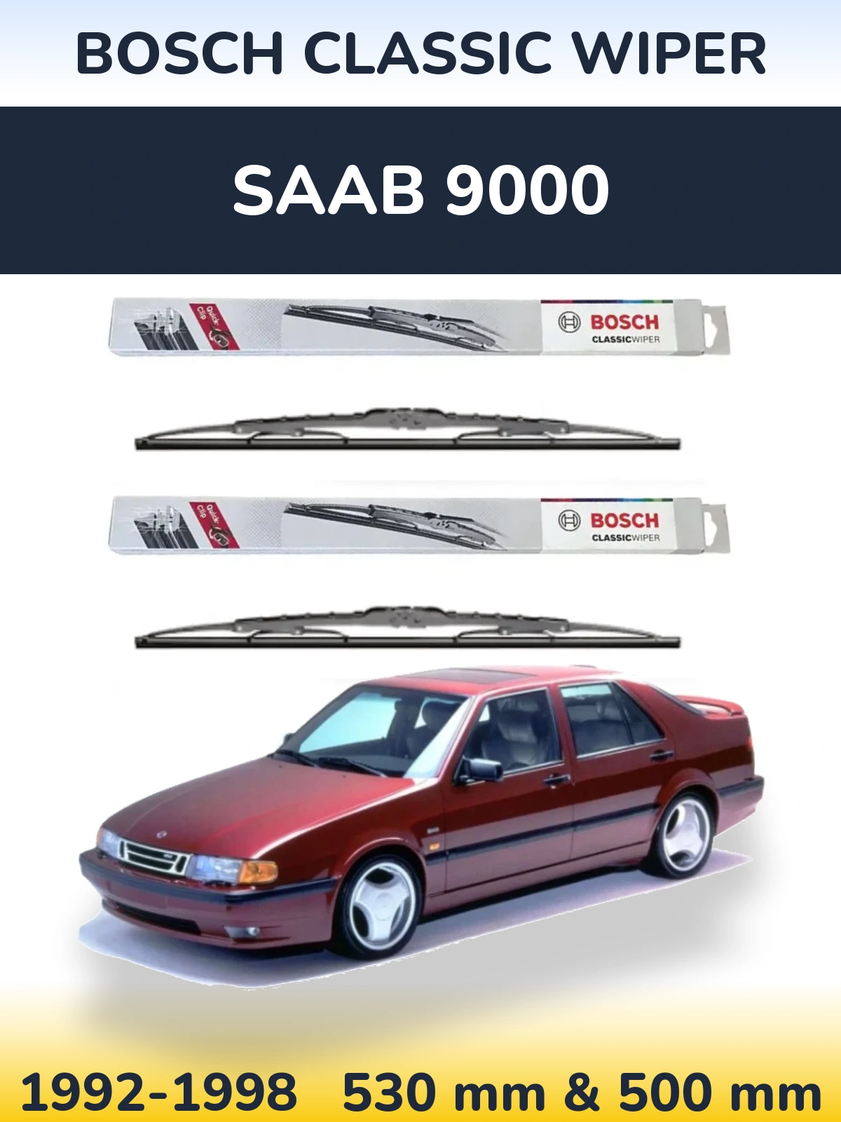 Torkarblad BOSCH Classic Wiper för SAAB 9000