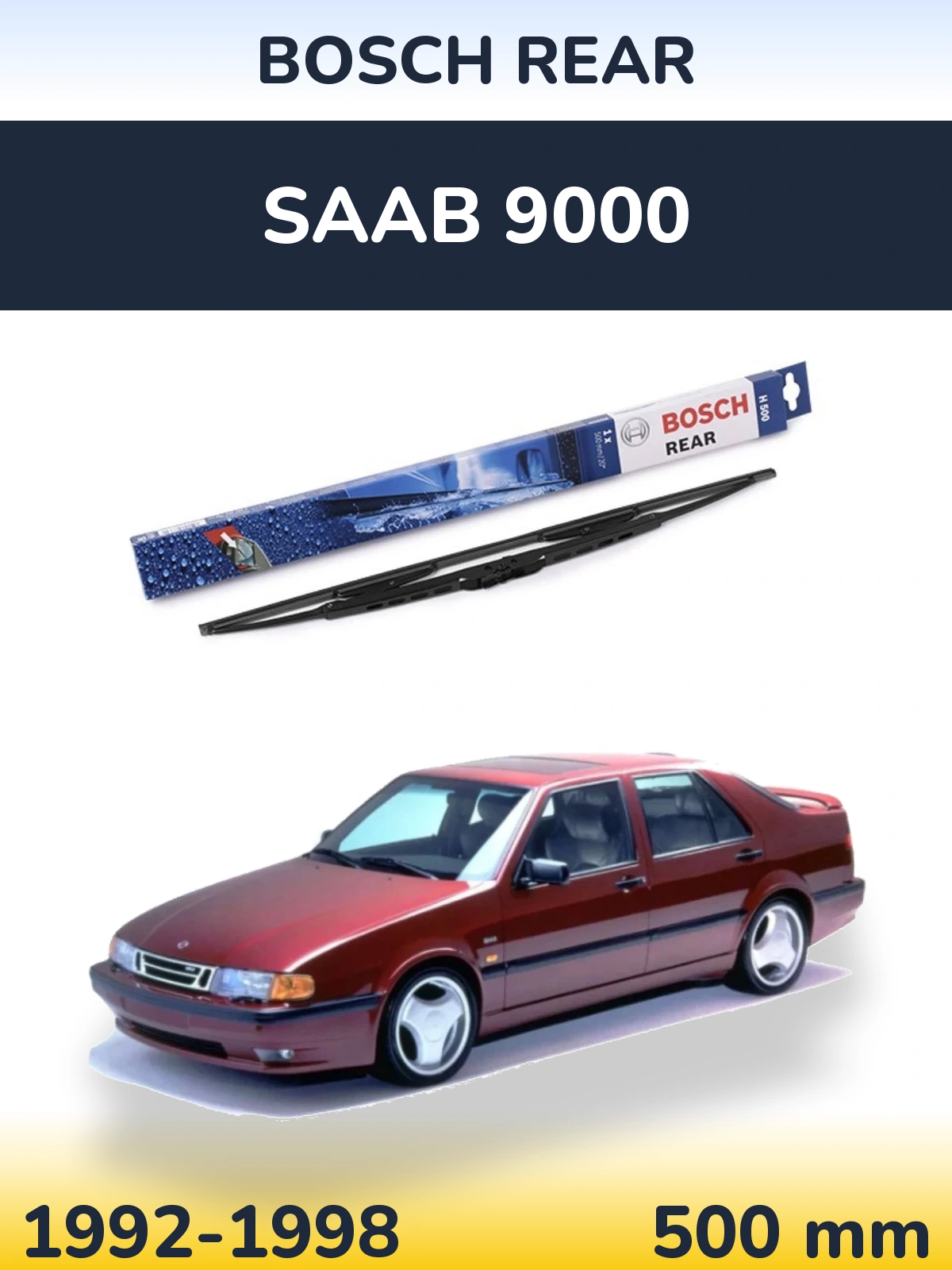 Torkarblad BOSCH Rear för SAAB 9000