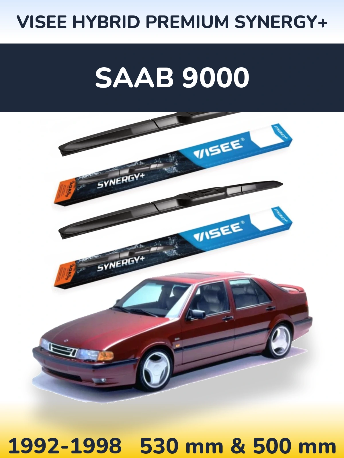 Torkarblad VISEE HYBRID PREMIUM SYNERGY+ för SAAB 9000